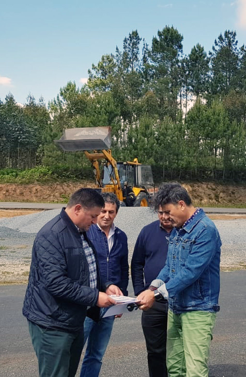 Comezan as obras de mellora da seguridade viaria na intersección da estrada provincial DP-1201 coa pista municipal de O Forte
